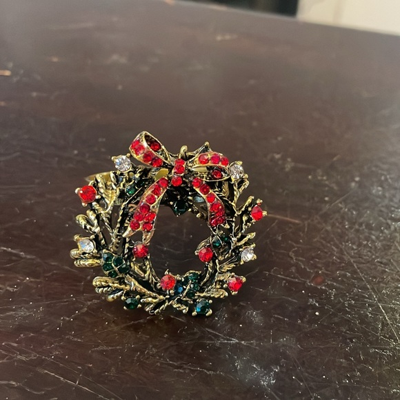 NWOT Christmas Wreath Napkin Rings - Picture 7 of 8